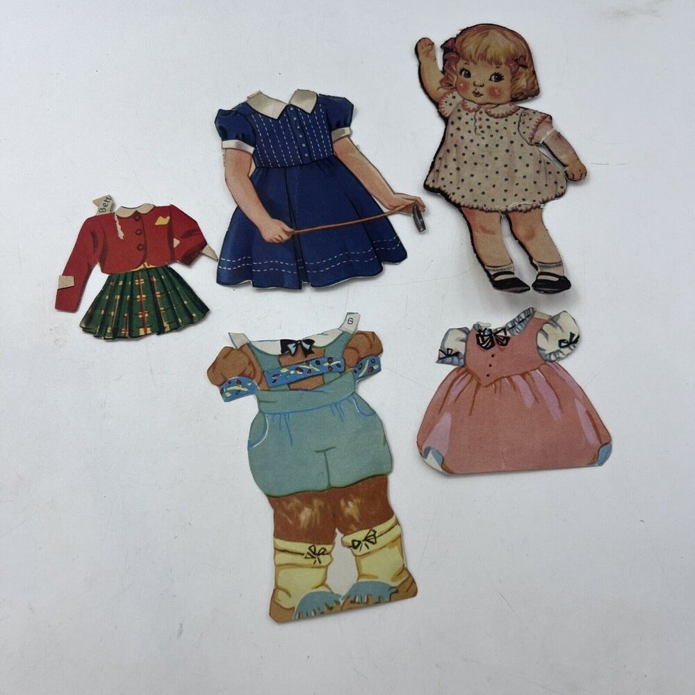 Vintage 1948 original Betty paper doll from Betty and Bob set